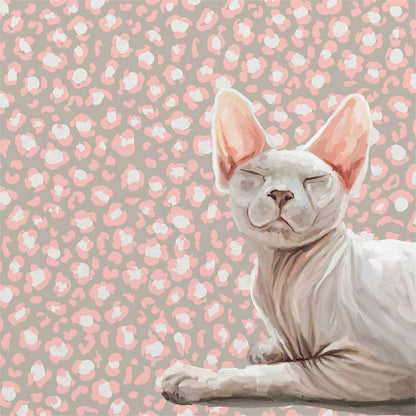Feline Friends - Hairless Cat Canvas Wall Art