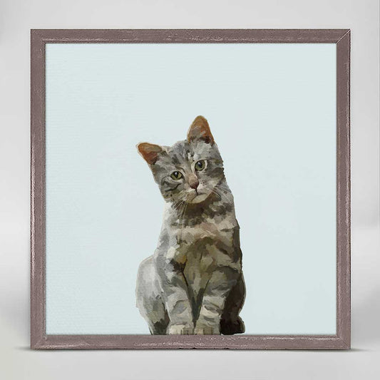 Feline Friends - Quizzical Cat Mini Framed Canvas