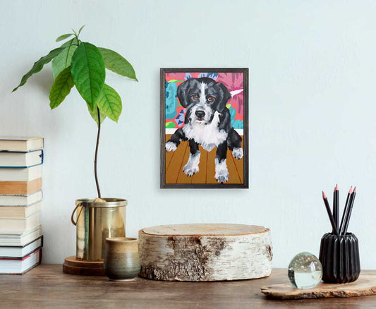 Dog Tales - Boots Mini Framed Canvas