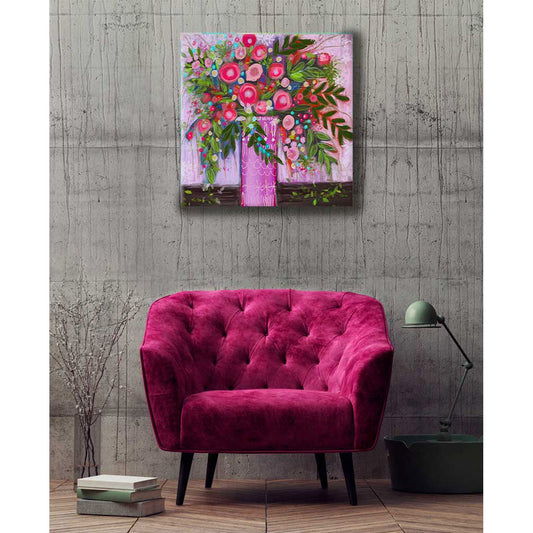 Pretty In Pink Florals Canvas Wall Art