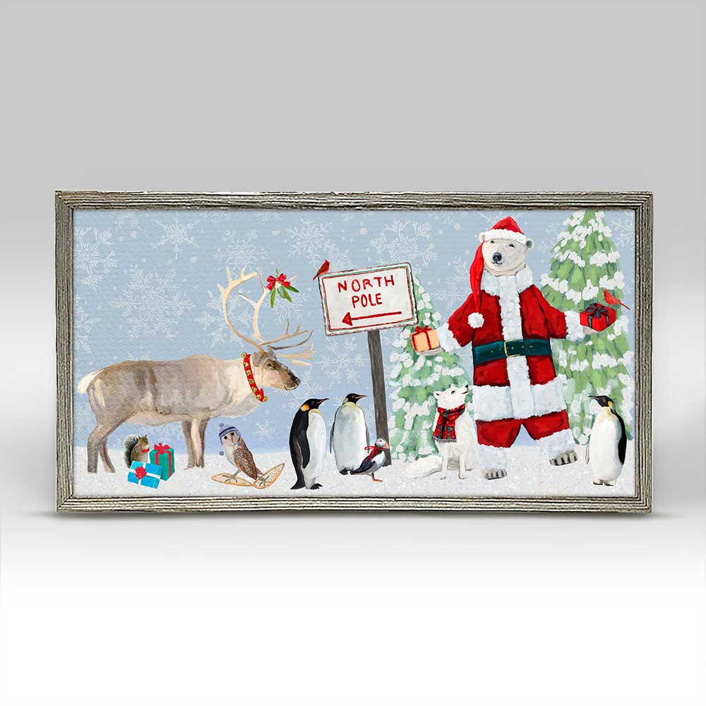 Holiday - Presents For All Embellished Mini Framed Canvas