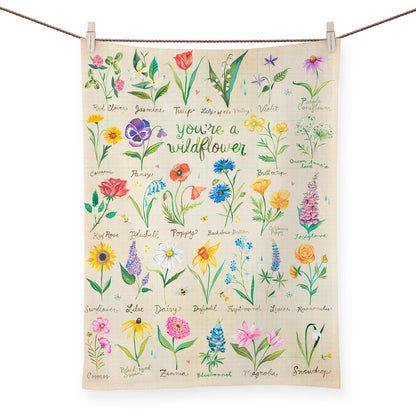 You're A Wildflower Tea Towels