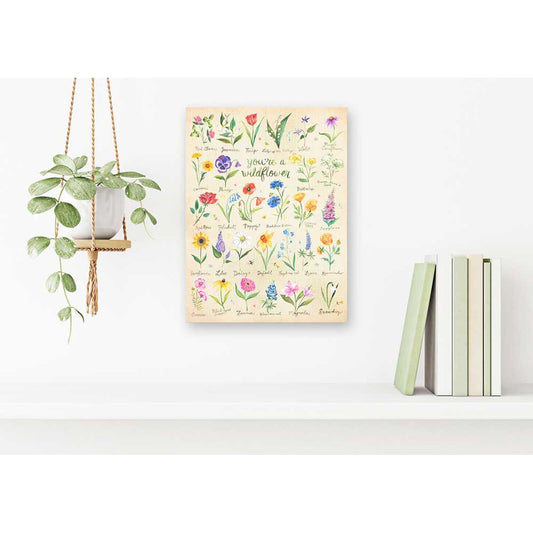 You're A Wildflower Canvas Wall Art