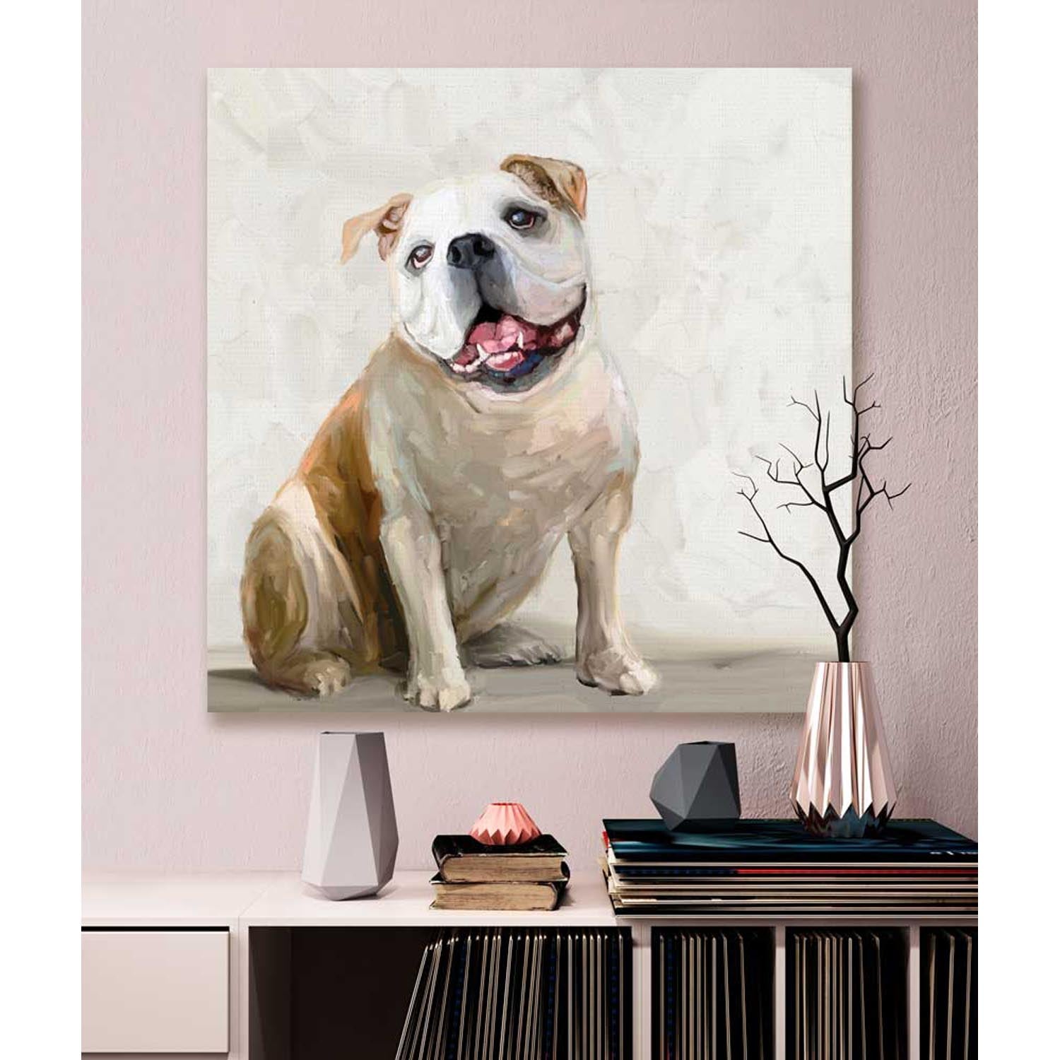 bulldog wall art