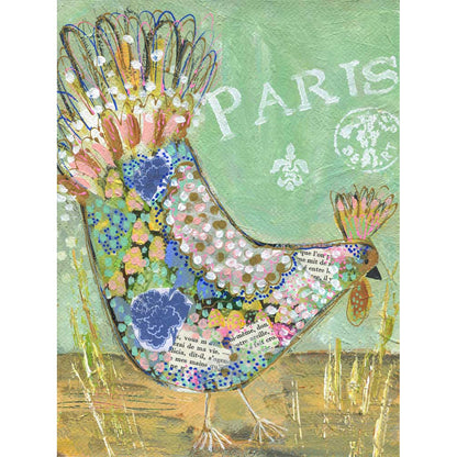 Parisian Poultry - Charlotte Canvas Wall Art