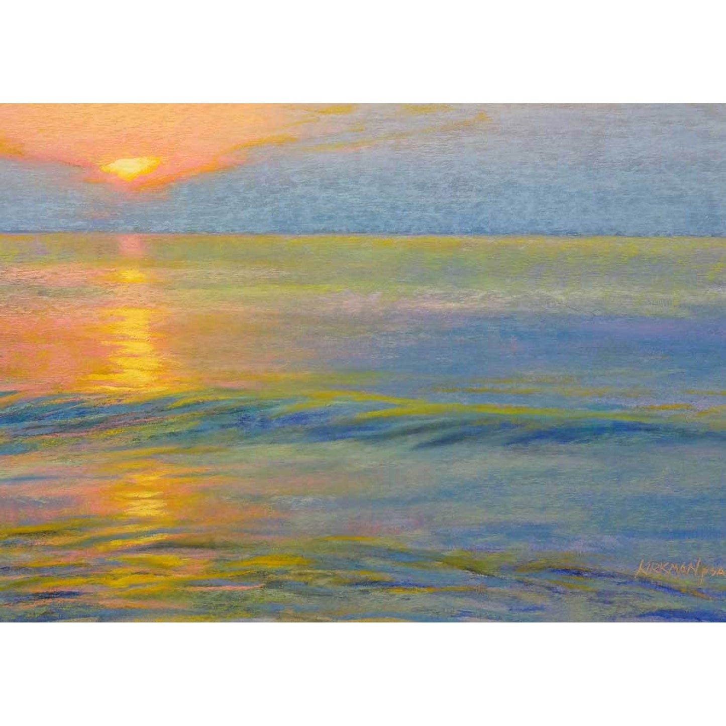 Ocean Sunset Canvas Wall Art