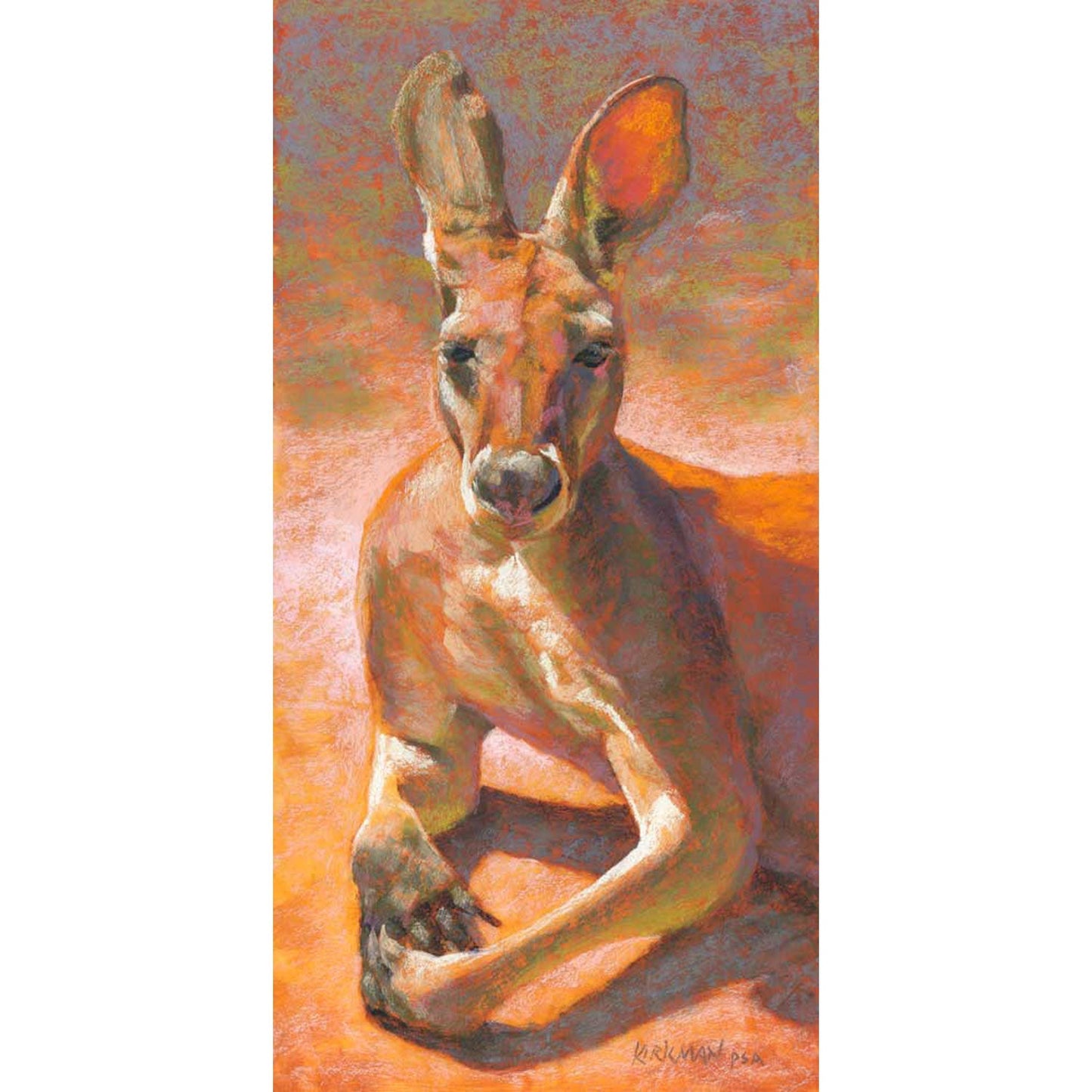 Restful Kangaroo Canvas Wall Art