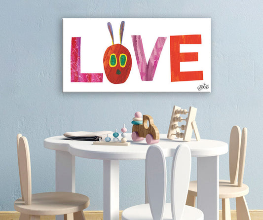 Eric Carle's Very Hungry Love Canvas Wall Art