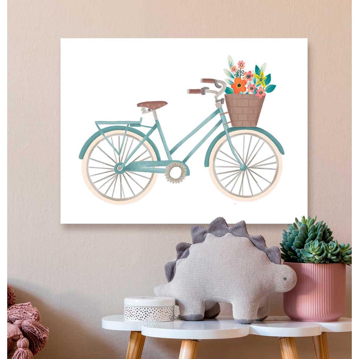 Summer Bicycle Canvas Wall Art