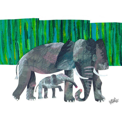 Eric Carle's Elephant Mother Canvas Wall Art