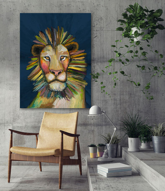 Wild Lion Canvas Wall Art