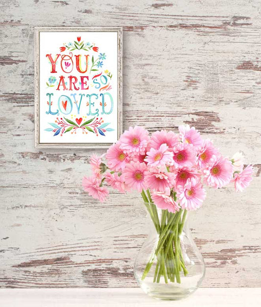 You Are So Loved Mini Framed Canvas