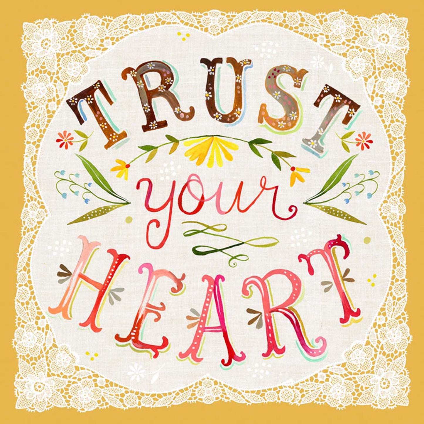Trust Your Heart Canvas Wall Art