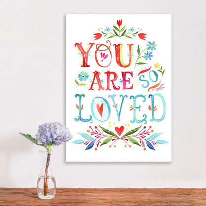 You Are So Loved Canvas Wall Art