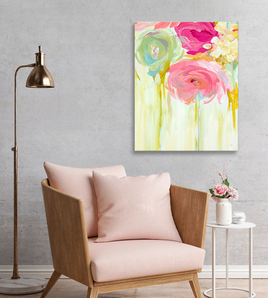 Blush Bloom Canvas Wall Art
