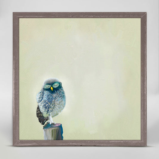 Little Baby Owlet Mini Framed Canvas