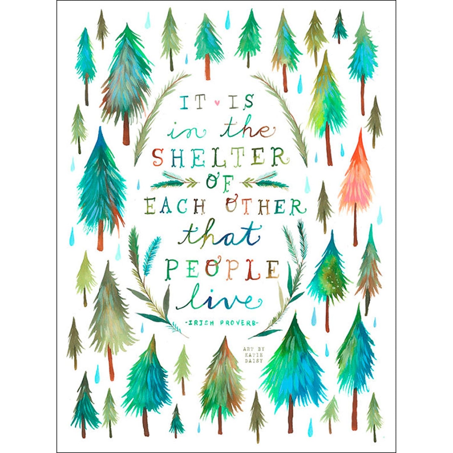 Shelter of Each Other Canvas Wall Art