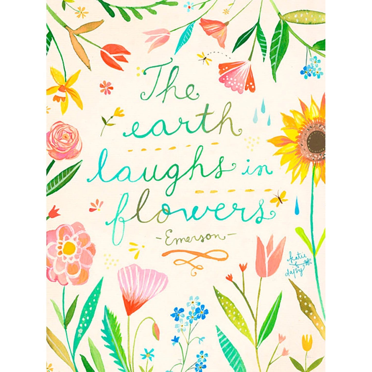 The Earth Laughs in Flowers Canvas Wall Art