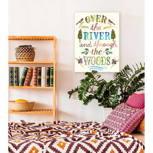 Over The River and Through The Woods Canvas Wall Art