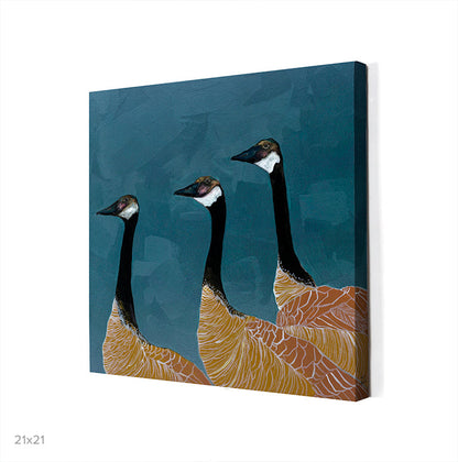 Canadian Geese Canvas Wall Art