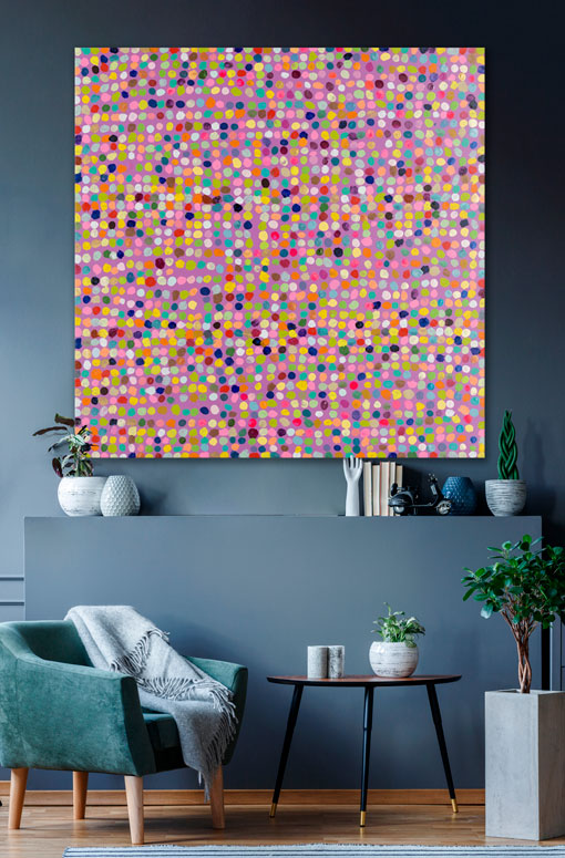 Dots Canvas Wall Art