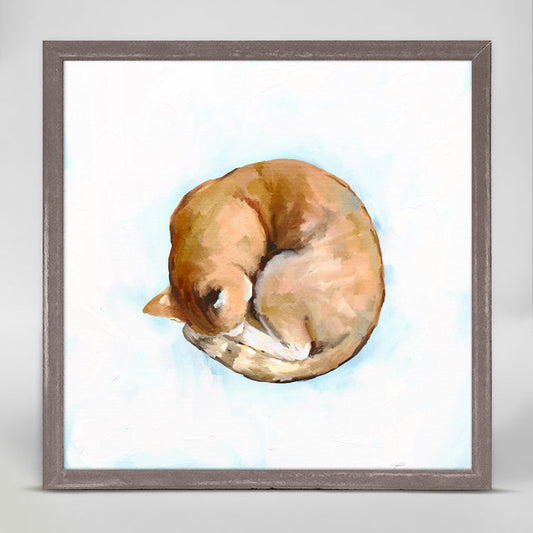 Feline Friends - Cozy Cat Mini Framed Canvas