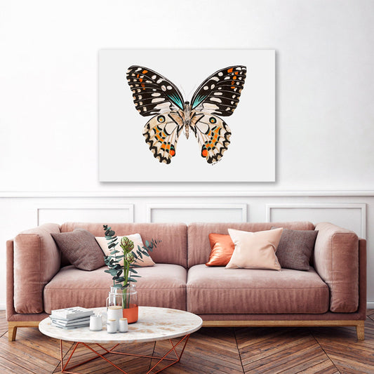 Butterfly Portrait Canvas Wall Art