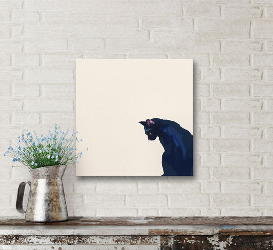 Feline Friends - Black Cat Canvas Wall Art