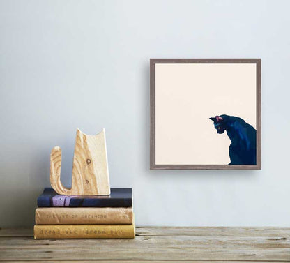 Feline Friends - Black Cat Mini Framed Canvas