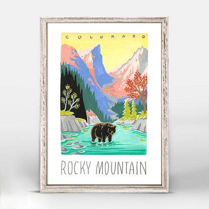 National Parks - Rocky Mountain Mini Framed Canvas