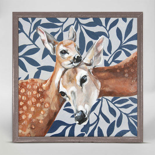 Deer And Doe Mini Framed Canvas