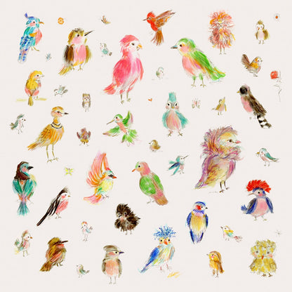 Sweet Birds Of A Feather Canvas Wall Art