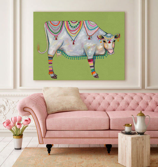 Queen Of The Pasture Canvas Wall Art