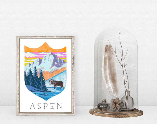 National Treasure- Aspen Mini Framed Canvas