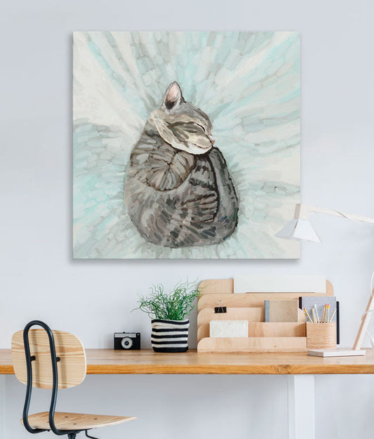 Feline Friends - Snuggle Kitten Canvas Wall Art