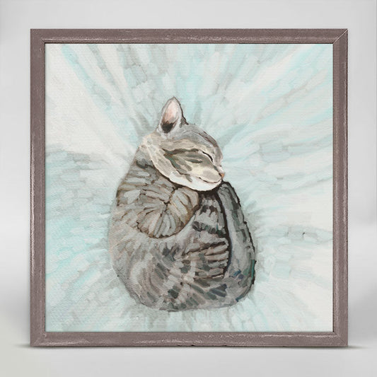 Feline Friends - Snuggle Kitten Mini Framed Canvas