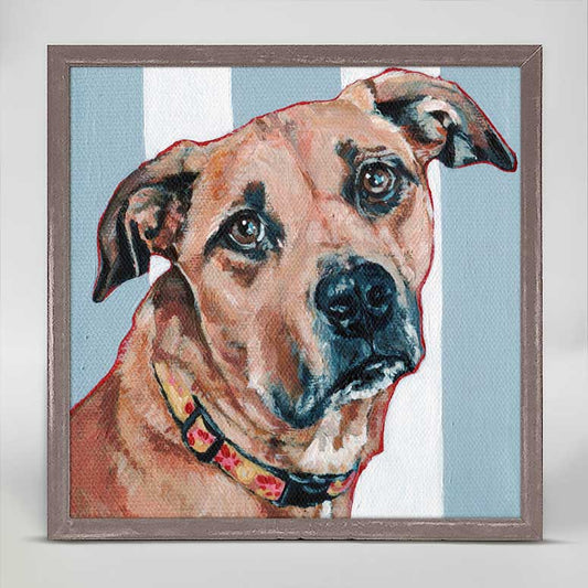 Lexi Dog Mini Framed Canvas
