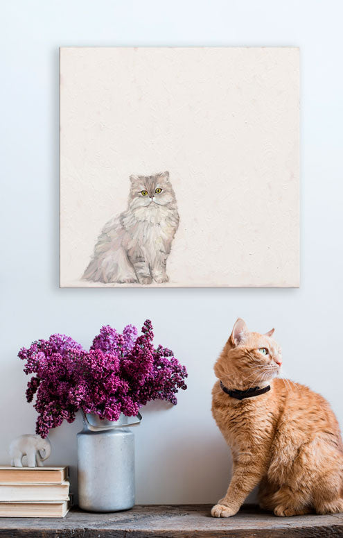 Feline Friends - Persian Cat Canvas Wall Art