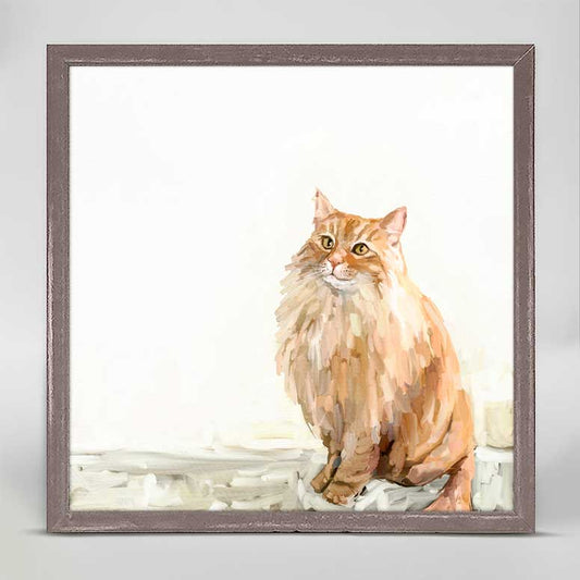 Feline Friends - Charlie Cat Mini Framed Canvas