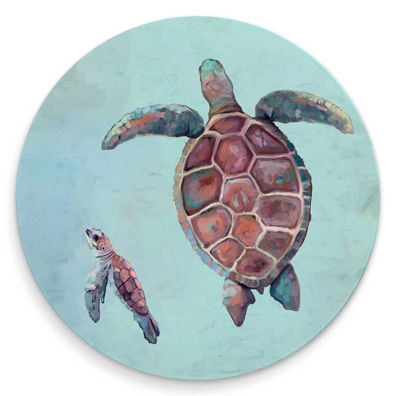 Tropical Turtles - Set of 4 Coaster Sets