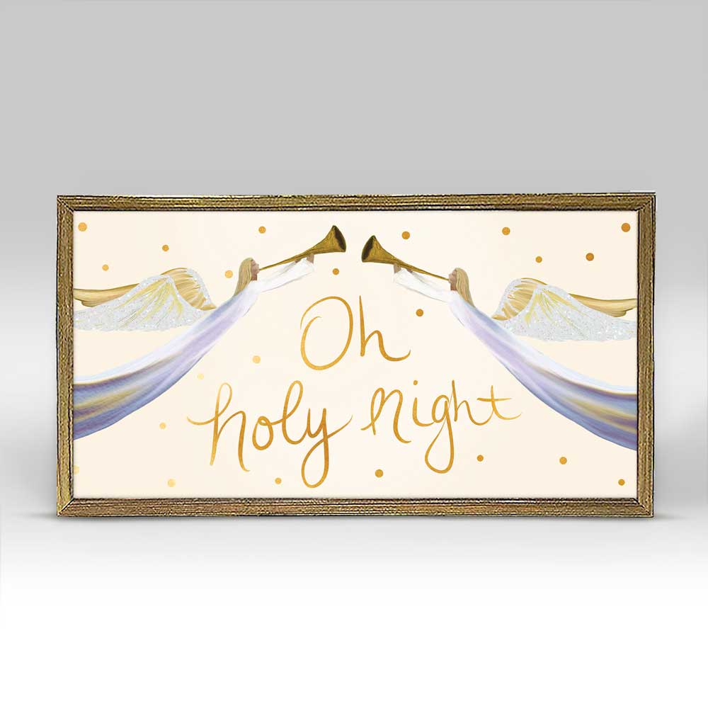 Holiday - Holy Angels Embellished Mini Framed Canvas