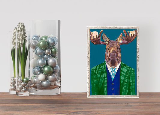 Holiday - Fancy Fauna - Sir Moose Mini Framed Canvas