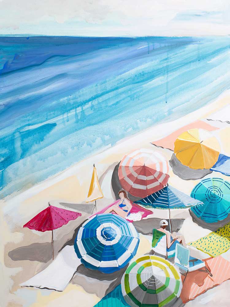 Summertime Sun Diptych Canvas Wall Art
