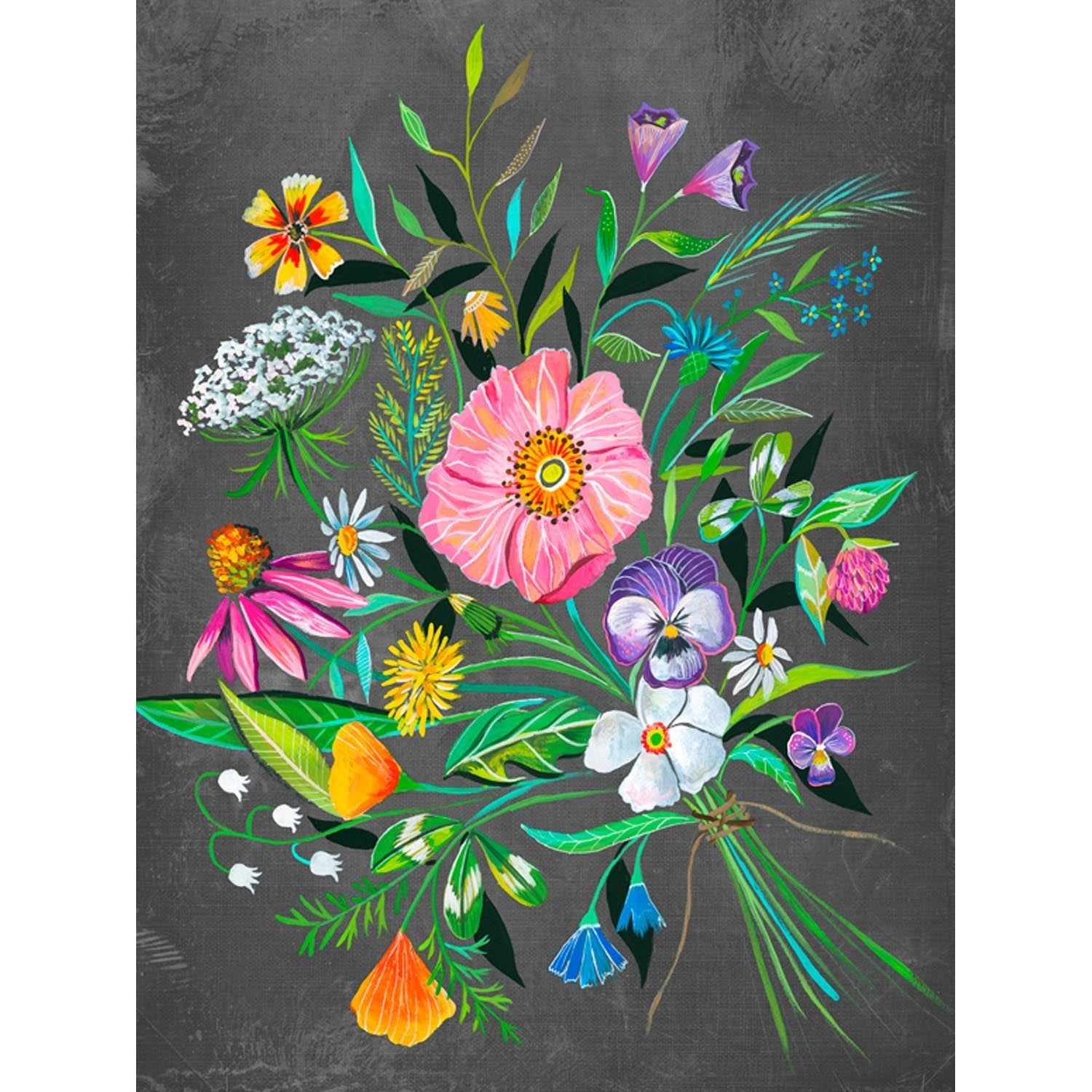 30 Year Bouquet Canvas Wall Art - GreenBox Art