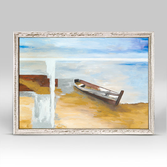 Ashore Abstraction Mini Framed Canvas