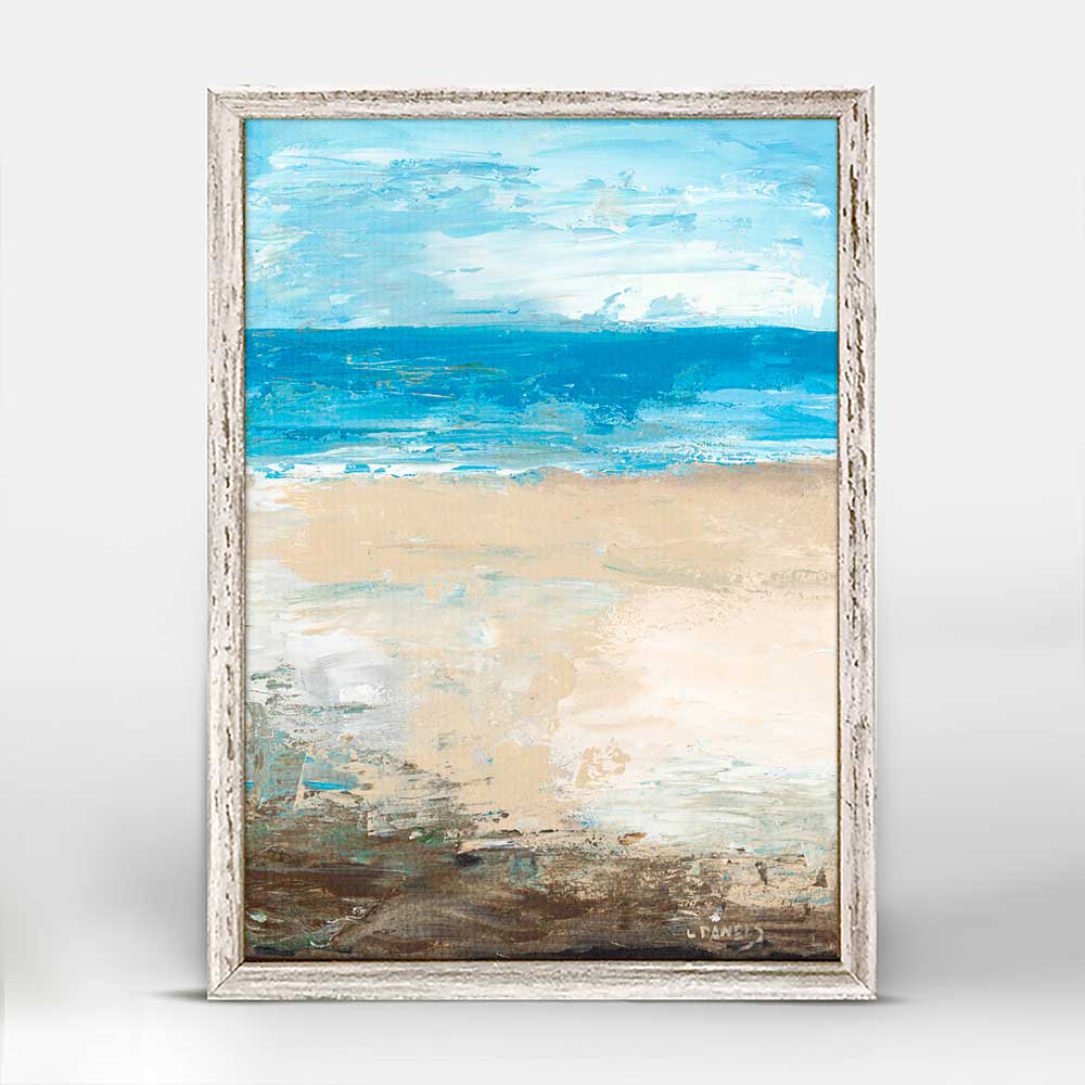 At The Shore Mini Framed Canvas