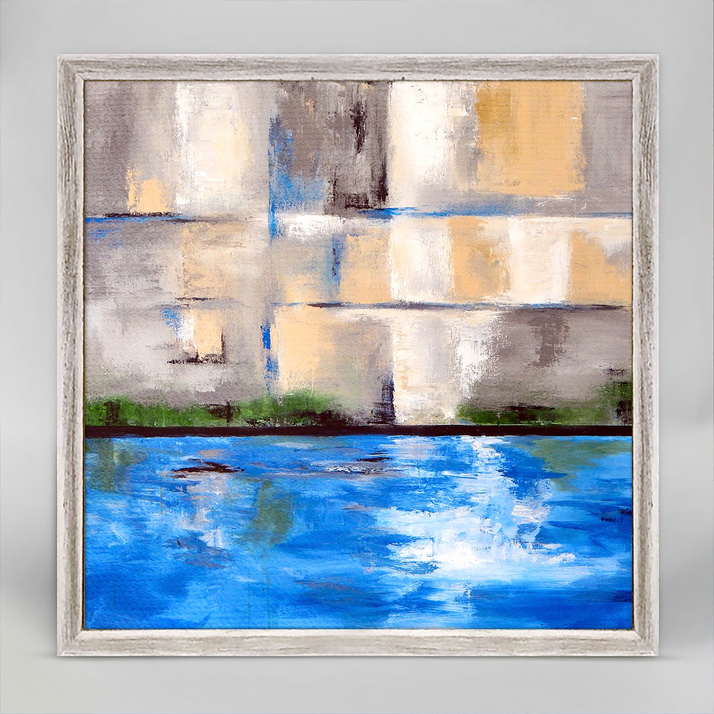 At the Pool Mini Framed Canvas