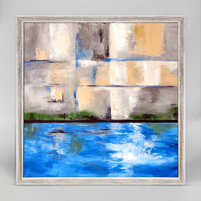 At the Pool Mini Framed Canvas