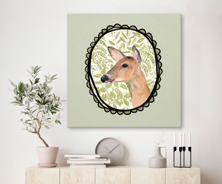 A Very Fine Deer Canvas Wall Art - GreenBox Art