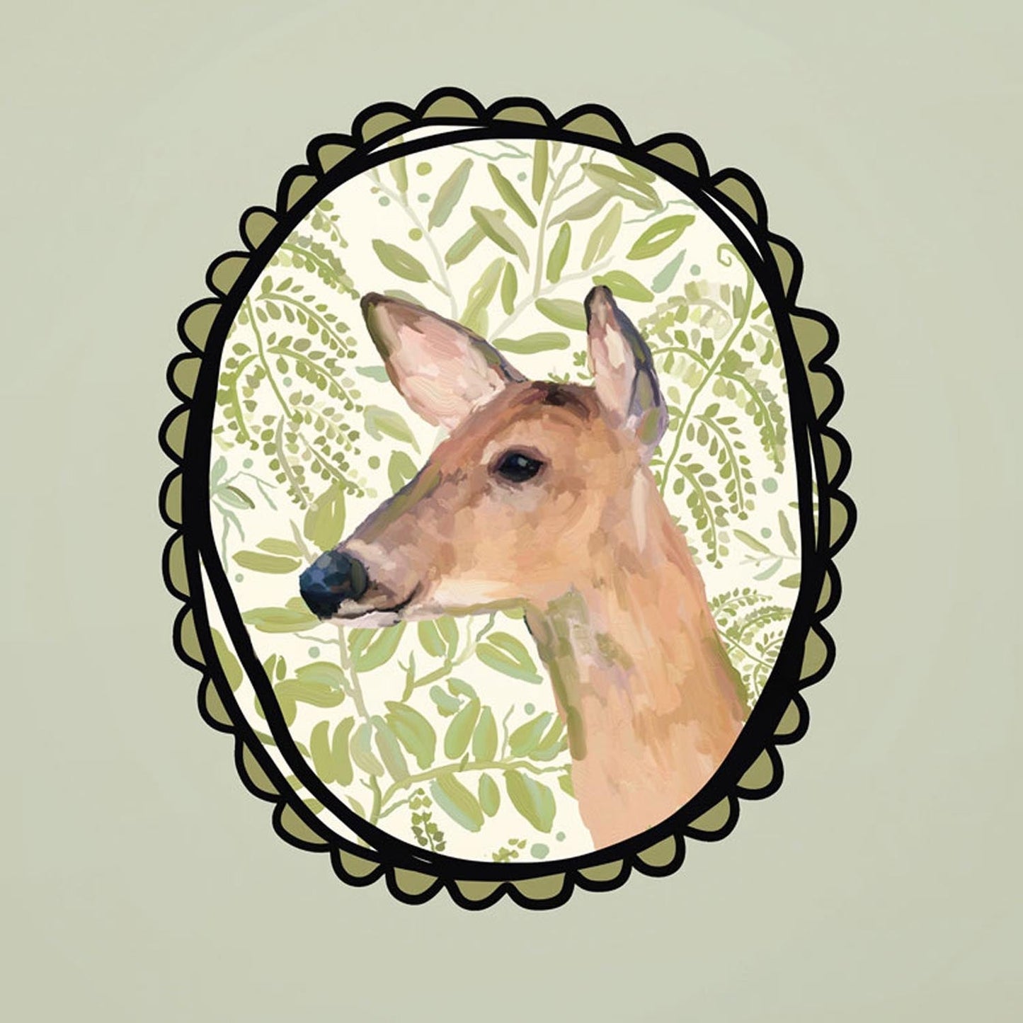 A Very Fine Deer Canvas Wall Art - GreenBox Art